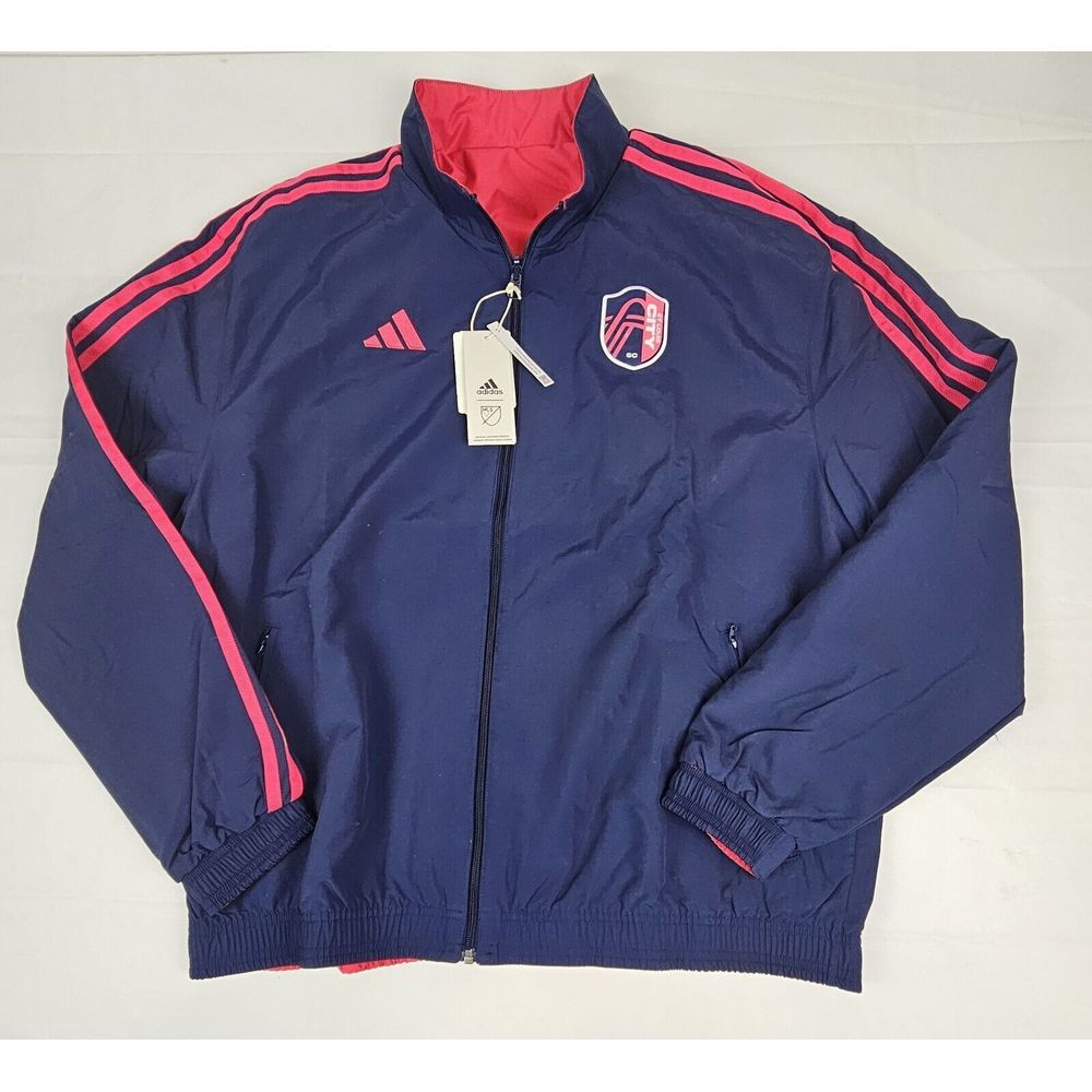 Adidas St. Louis City SC Jacket Mens Small. 2023‎ On-Field Reversible. NWT